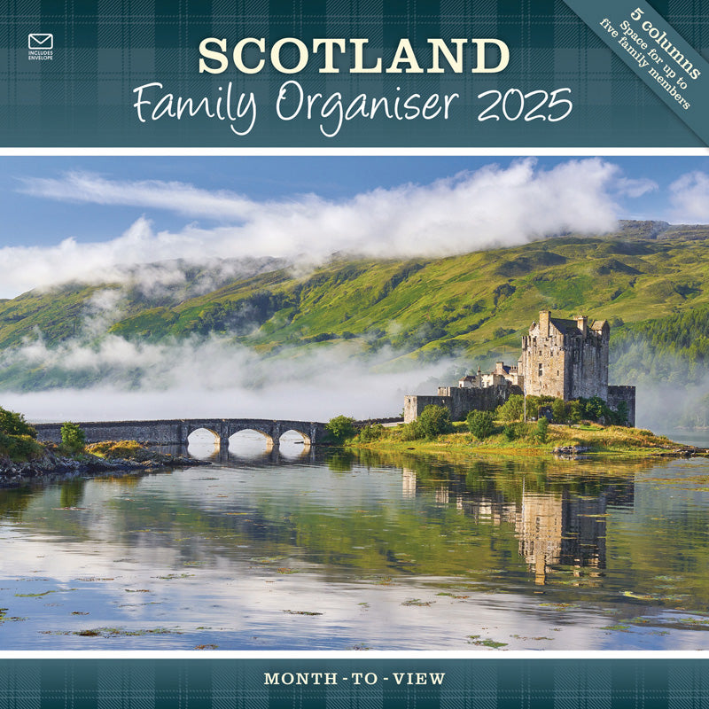 Scotland Family Organiser Wall Planner 2025 (PFP)