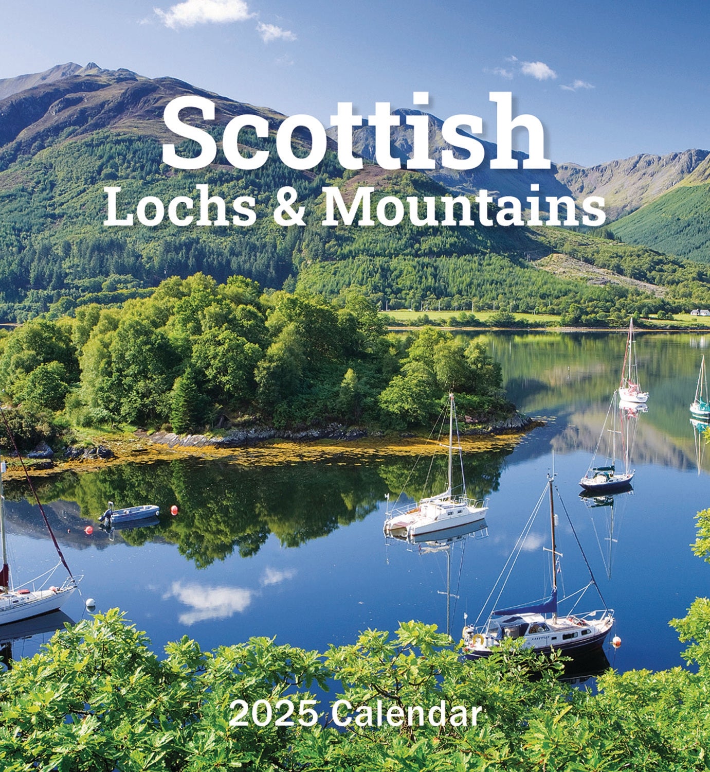 Scottish Lochs & Mountains Mini Easel Calendar 2025