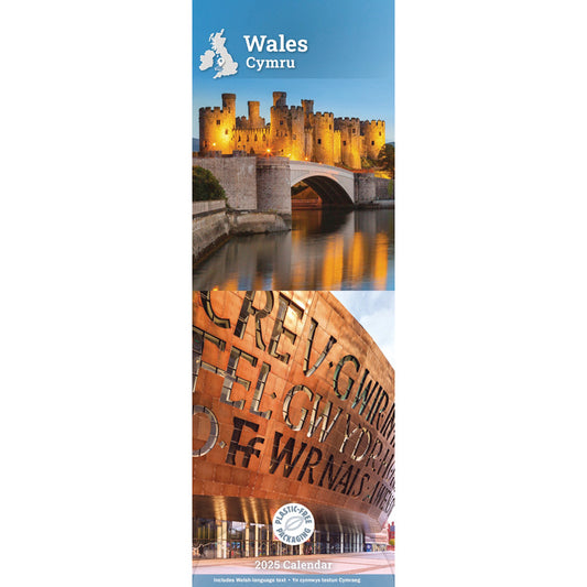 Wales Slim Calendar 2025 (PFP)