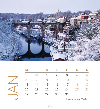 Yorkshire Mini Easel Calendar 2025