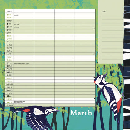 Rspb Household Planner Wall Planner 2025 (PFP)