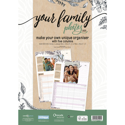 Your Family Photos A3 Planner 2025