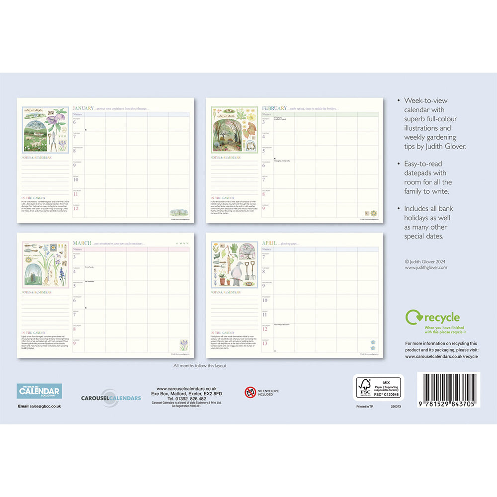 Garden Days (Week To View) A4 Planner 2025