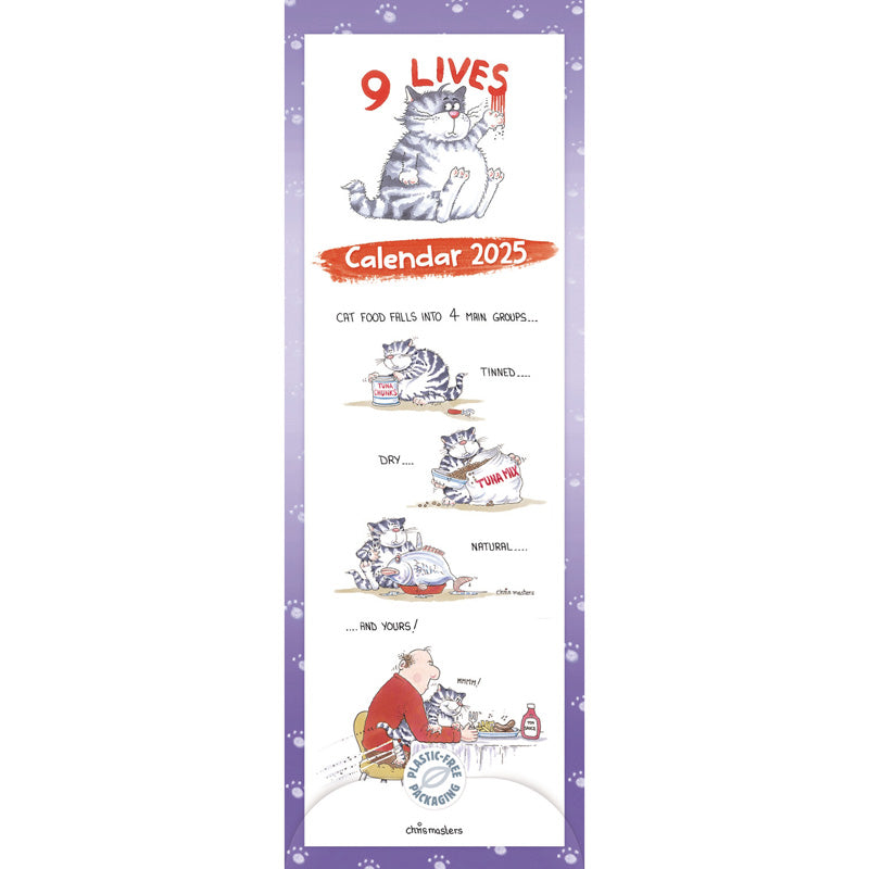 9 Lives Slim Calendar 2025 (PFP)