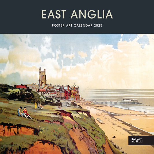 East Anglia Poster Art Nrm Wiro Wall Calendar 2025 (PFP)