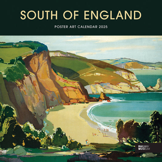 South of England Poster Art NRM Wiro Wall Calendar 2025 (PFP)