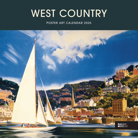 West Country Poster Art Nrm Wiro Wall Calendar 2025 (PFP)