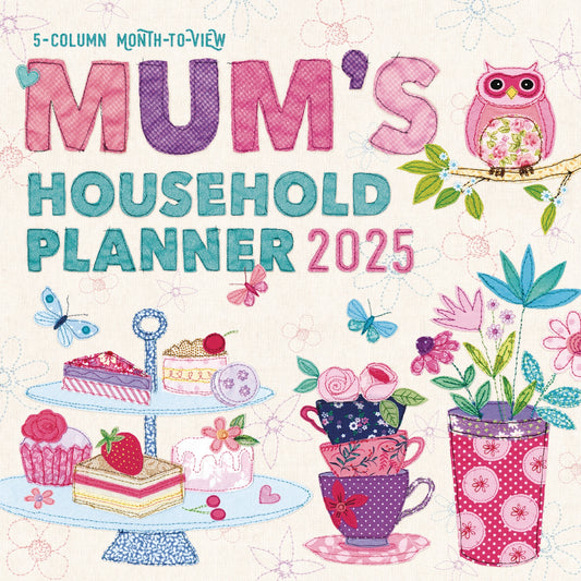 Mums Fabric Household Wall Planner 2025 (PFP)