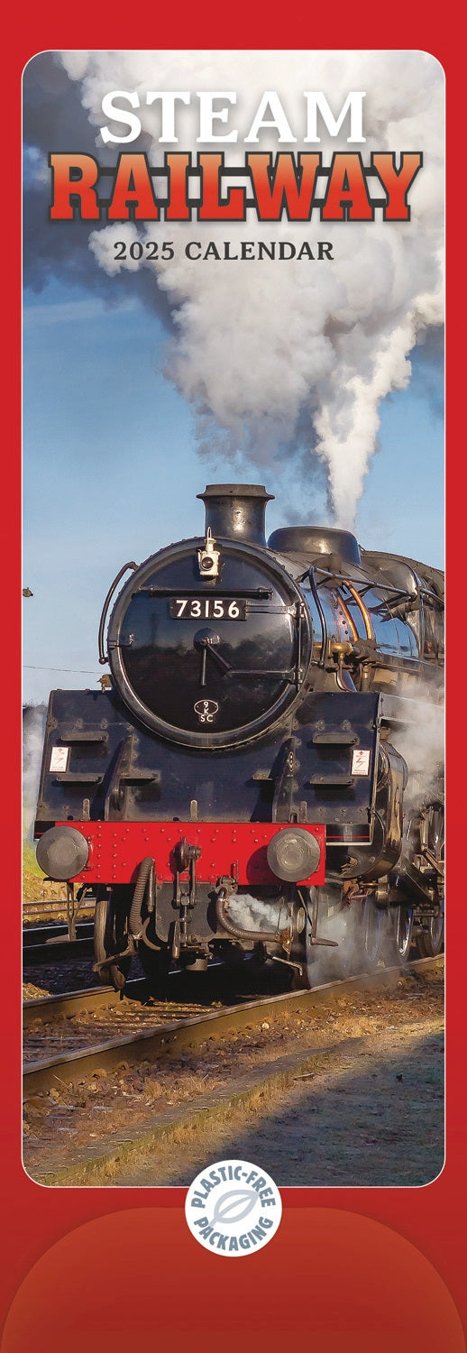 Steam Railway Slim Calendar 2025 (PFP)