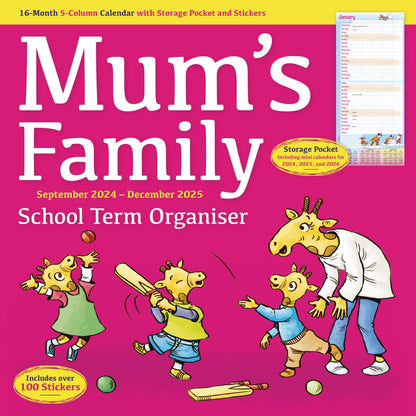 Mums Family Organiser Wall Planner 2025