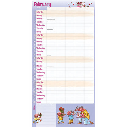 Mums Family Organiser Wall Planner 2025