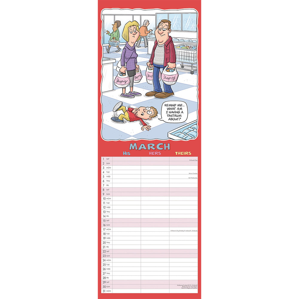 Wacky World of His Hers and Theirs Slim Planner 2025 (PFP)