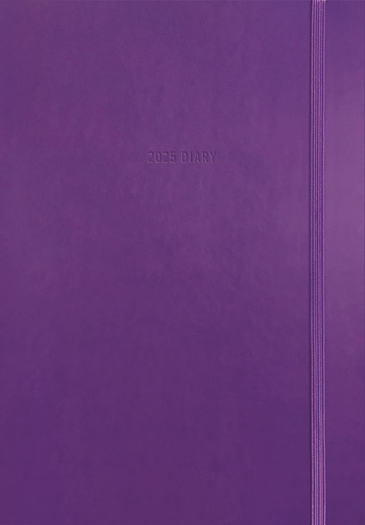 Fashion Diary Purple Soft Touch A5 Diary 2025 (PFP)