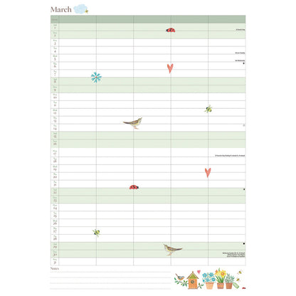 Life in the Garden (Month To View) A4 Planner 2025 (PFP)