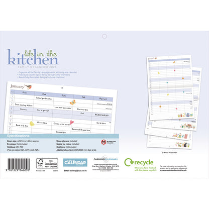 Life in the Kitchen (Month To View) A4 Planner 2025 (PFP)