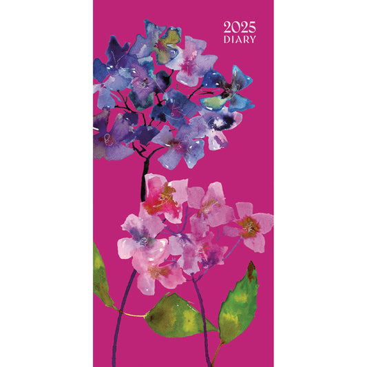 Fashion Diary Hydrangeas Slim Diary 2025 (PFP)