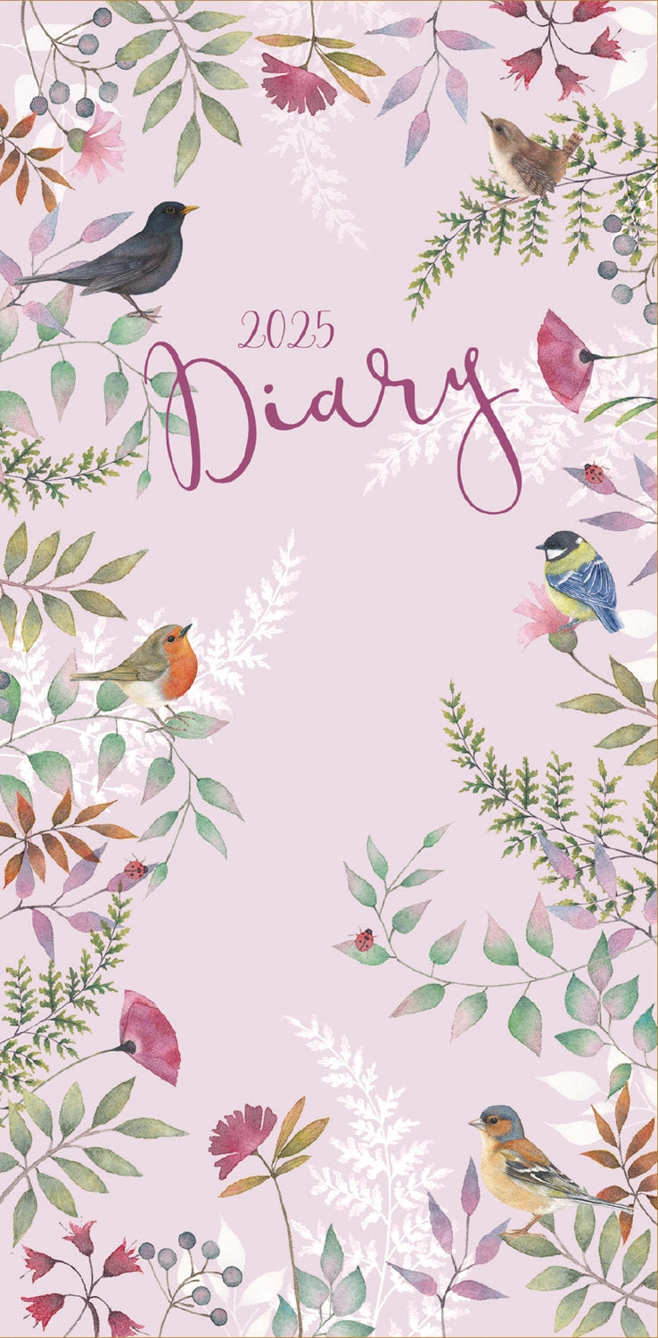 Vintage Garden Floral Slim Diary 2025 (PFP)