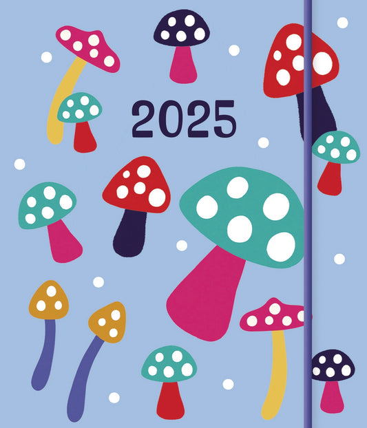 Fashion Diary Mushrooms Square Pocket Diary 2025 (PFP)