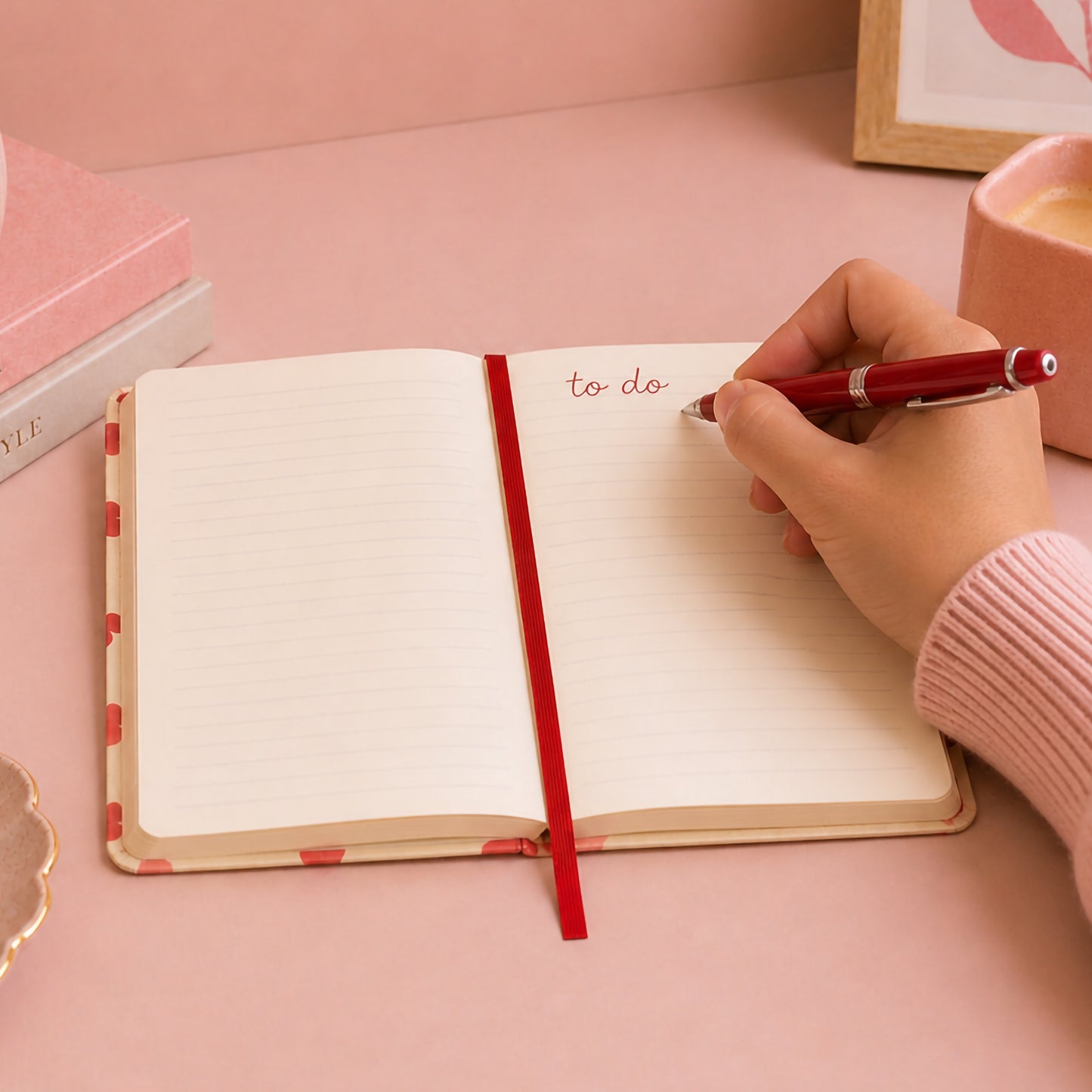 Emma Bridgewater Pink Hearts A5 Notebook