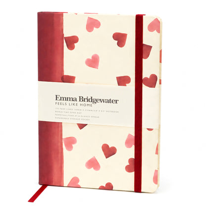 Emma Bridgewater Pink Hearts A5 Notebook