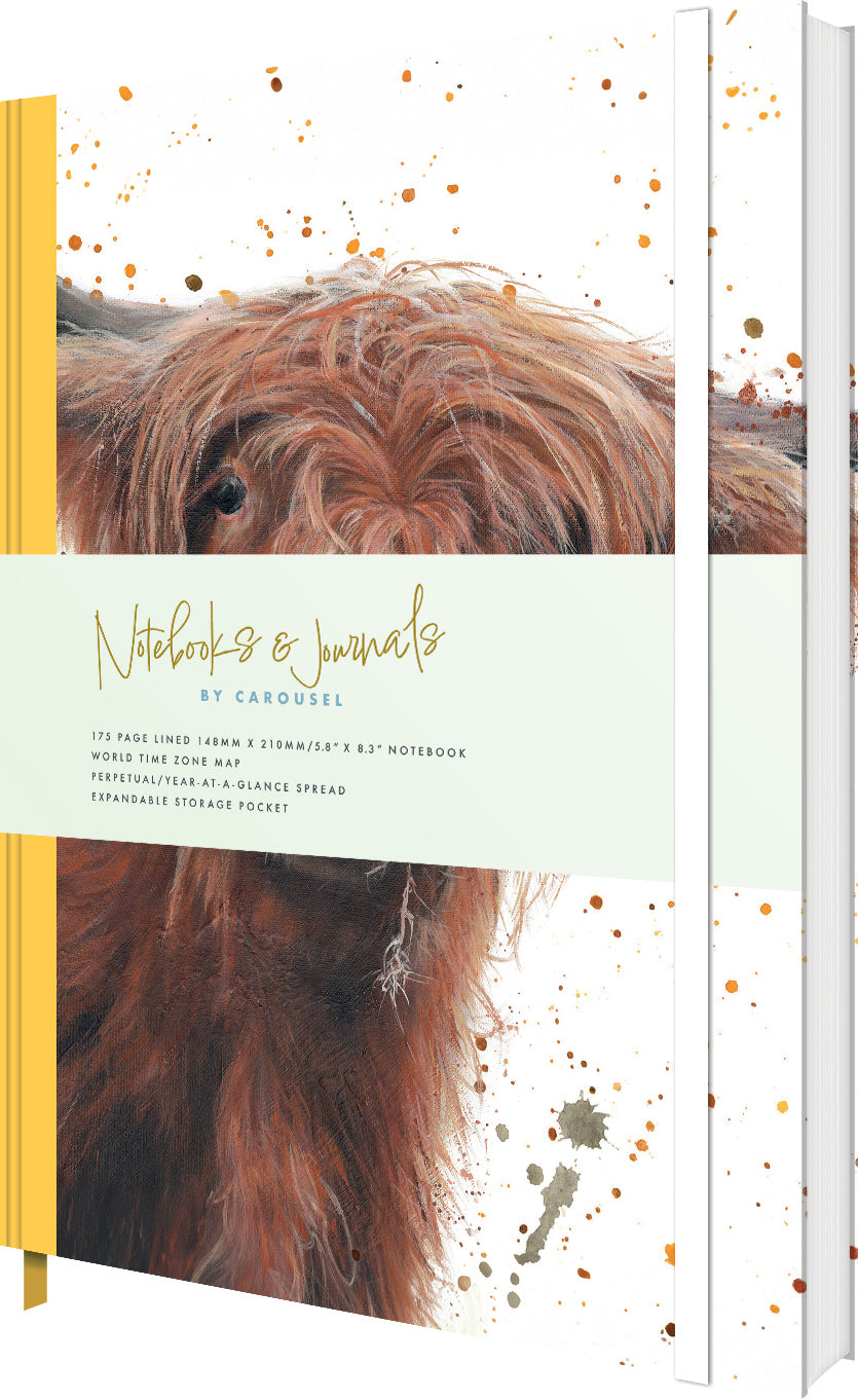 Bree Merryn Highland Cow A5 Notebook
