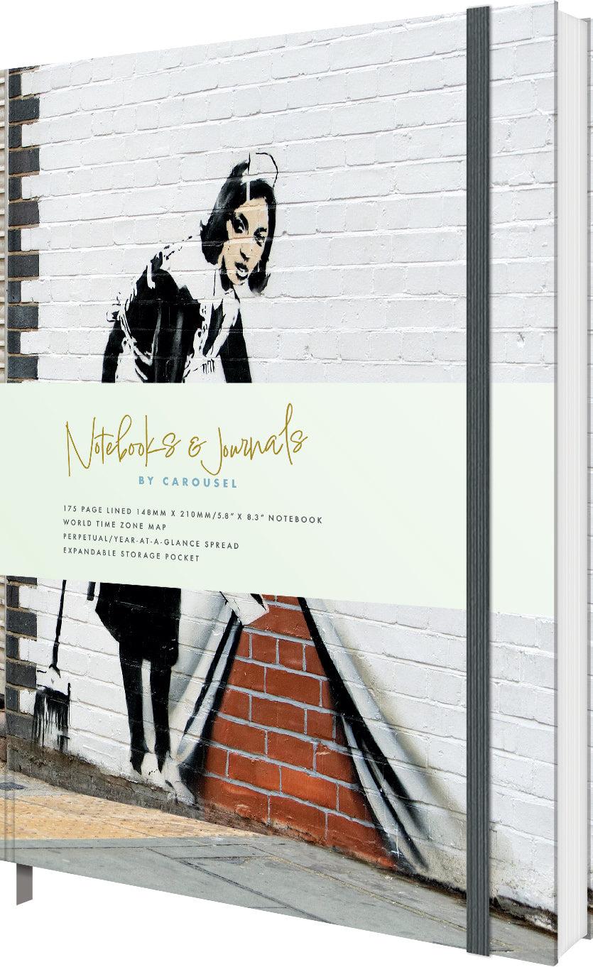 A5 Notebook Featuring Banksy's Artwork