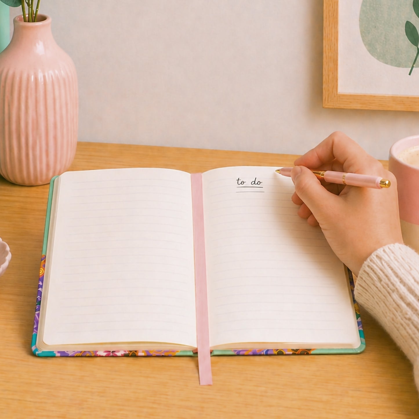 Birds and Flowers A5 Notebook