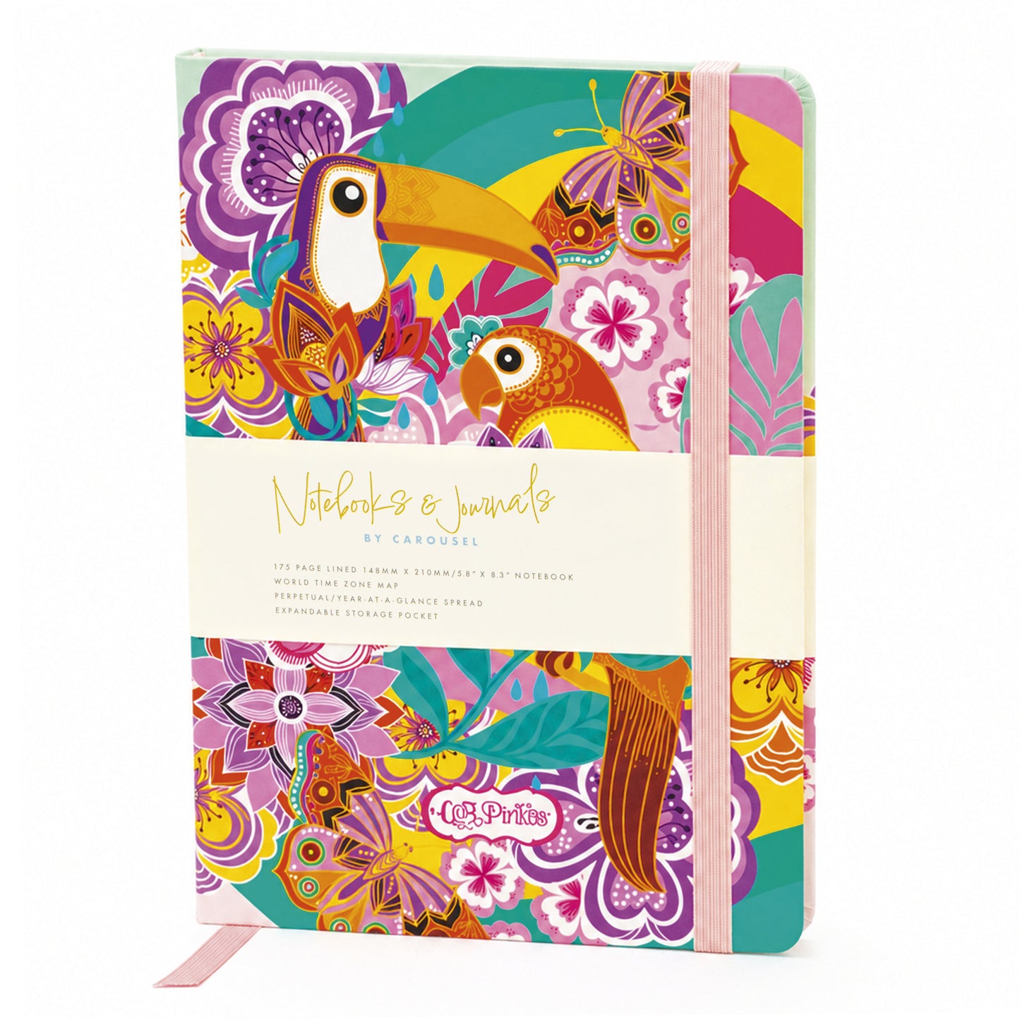 Birds and Flowers A5 Notebook