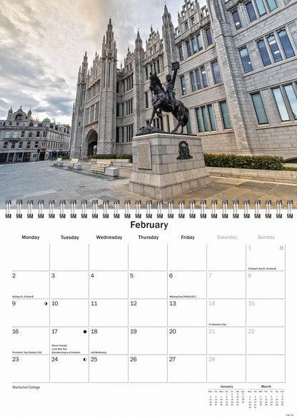 Aberdeen A5 Calendar 2026