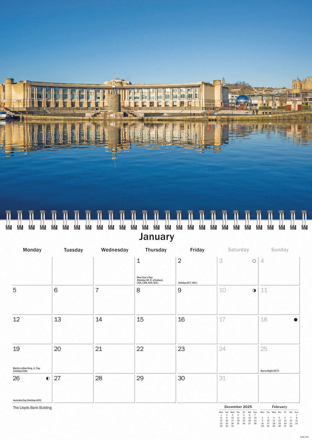 Bristol A5 Calendar 2026