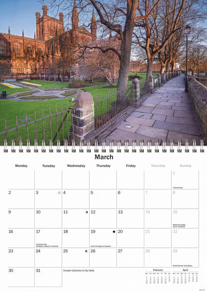 Cheshire A5 Calendar 2026