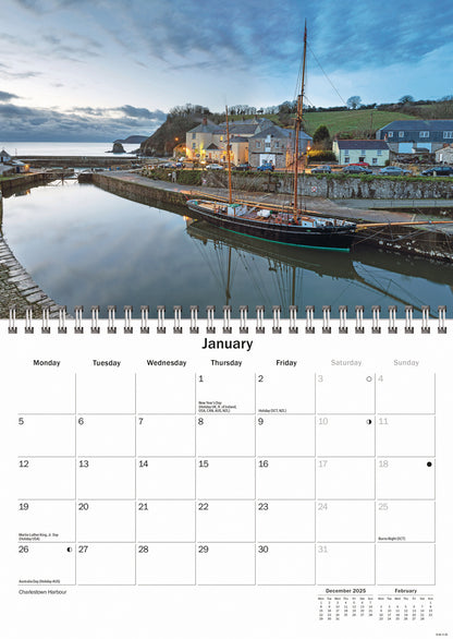 Cornish Riviera A5 Calendar 2026