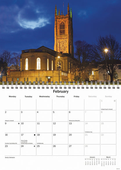 Derbyshire A5 Calendar 2026