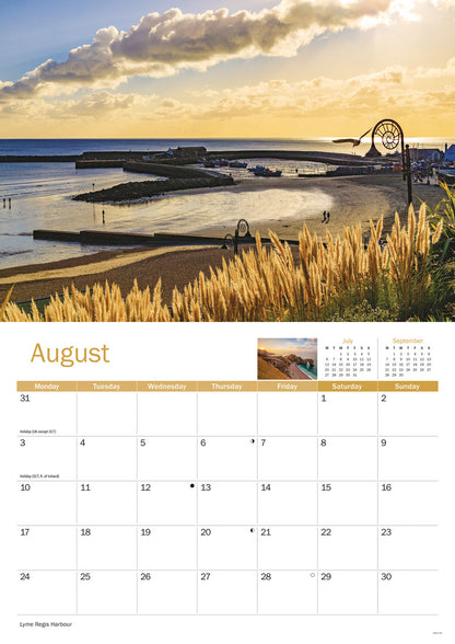 Dorset A4 Calendar 2026