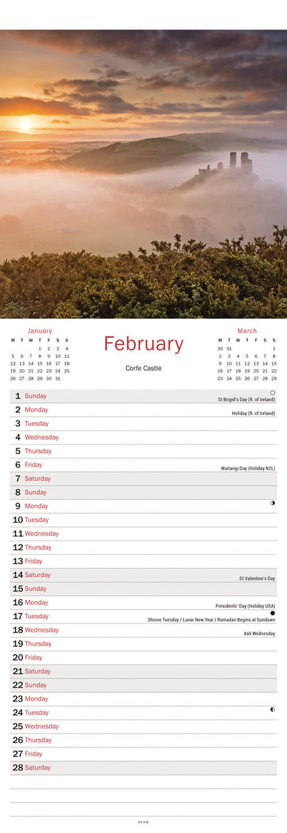 Dorset Slim Calendar 2026