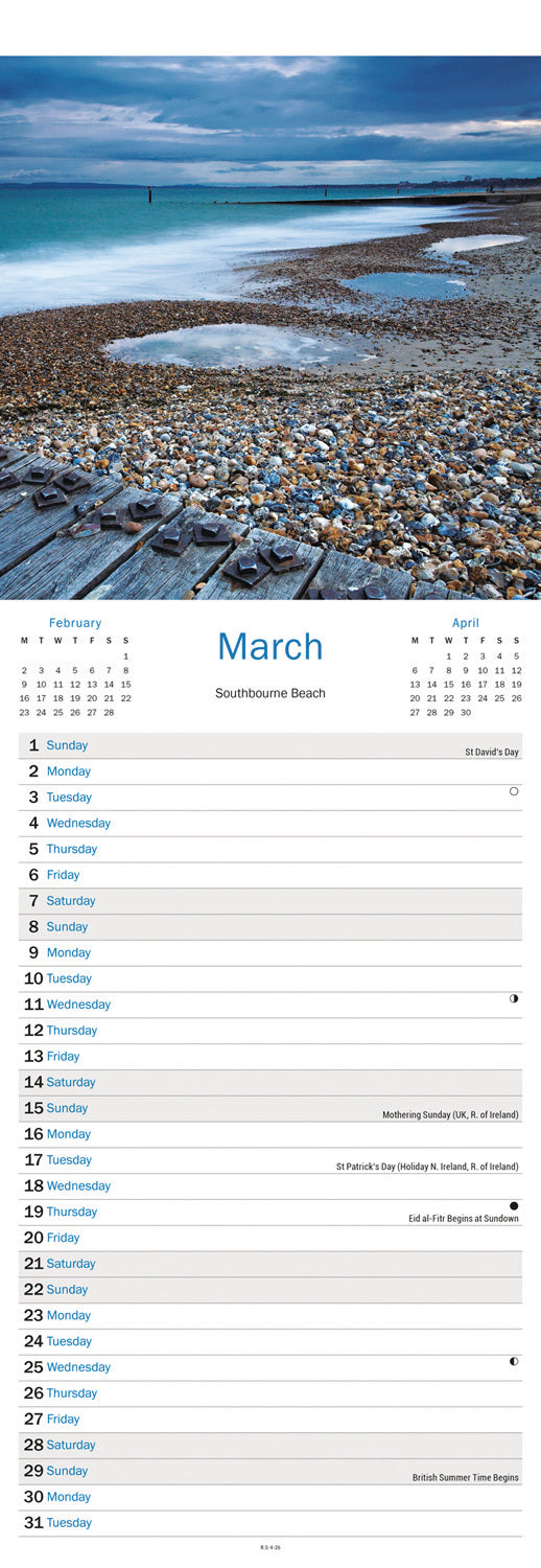 Dorset Slim Calendar 2026
