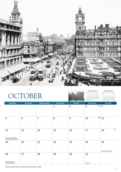 Edinburgh Memories A4 Calendar 2026
