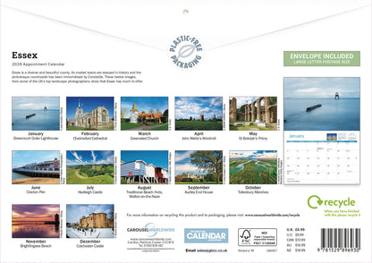 Essex A4 Calendar 2026