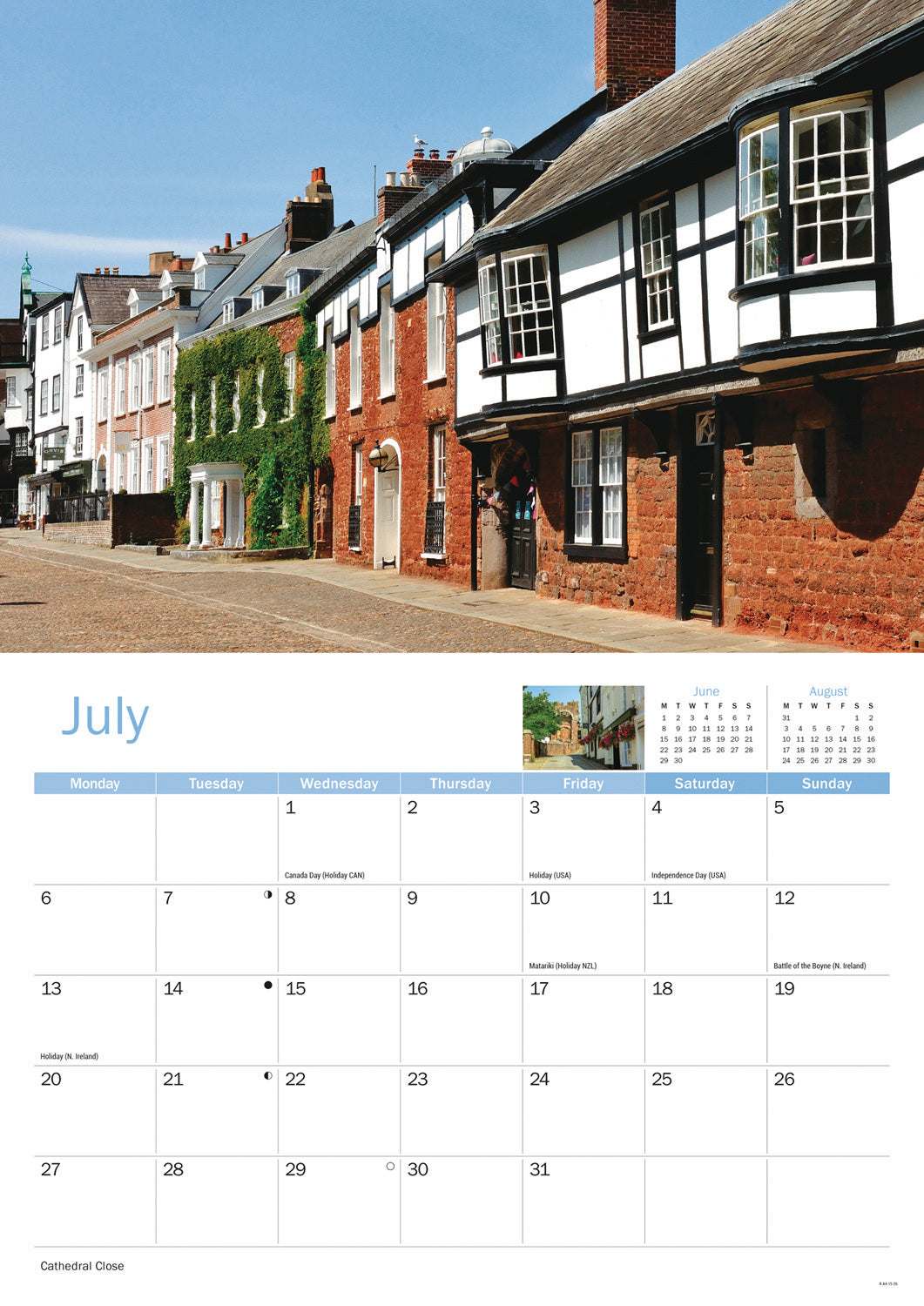 Exeter A4 Calendar 2026