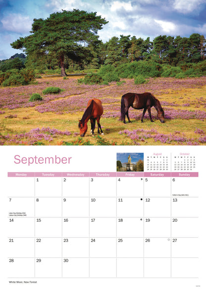 Hampshire A4 Calendar 2026