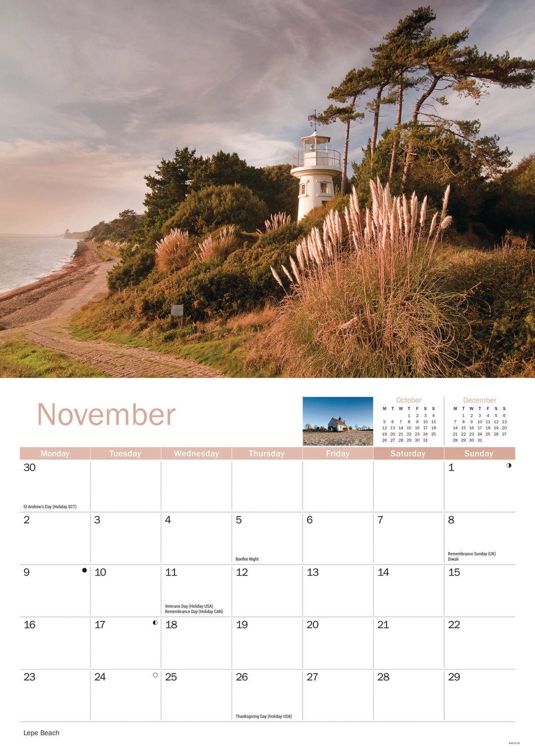 Hampshire A4 Calendar 2026