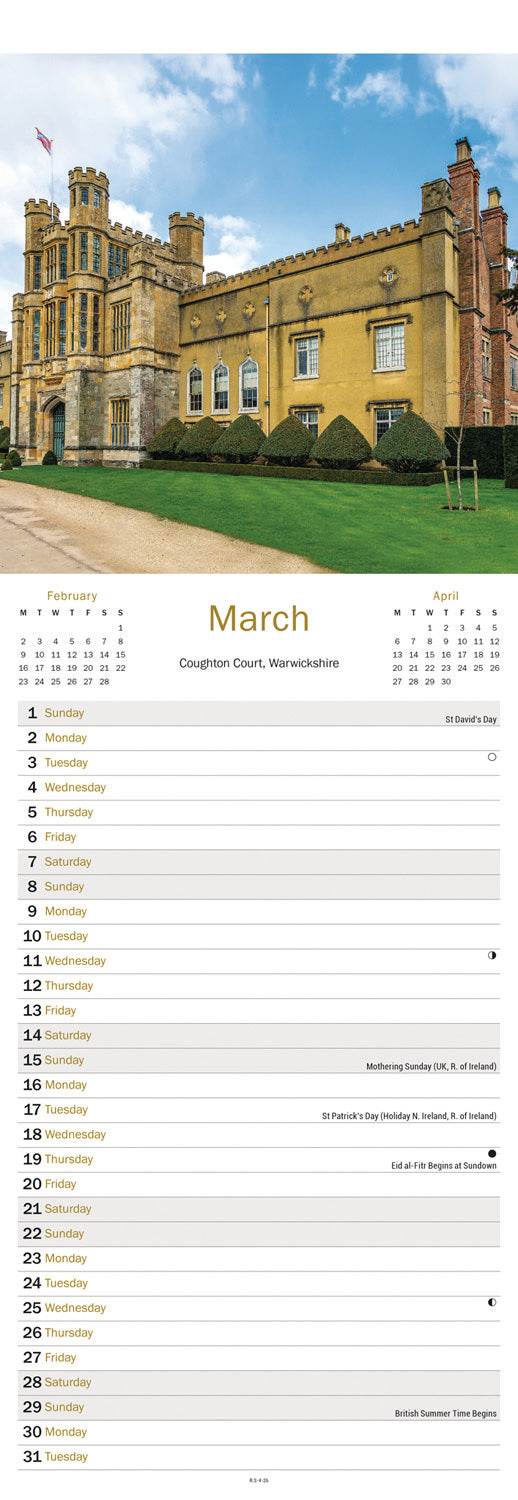 Heart Of England Slim Calendar 2026