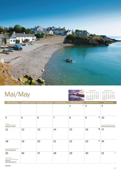 Isle of Anglesey A4 Calendar 2026