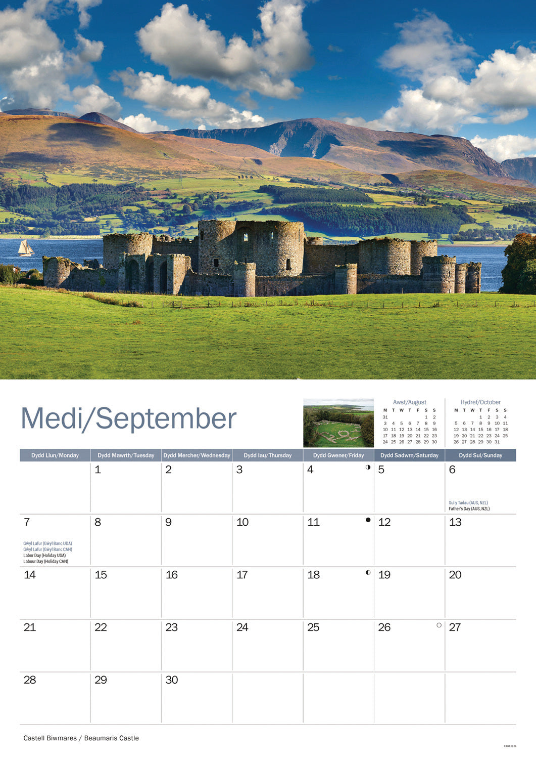 Isle of Anglesey A4 Calendar 2026