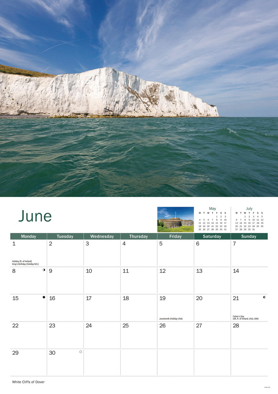 Kent A4 Calendar 2026