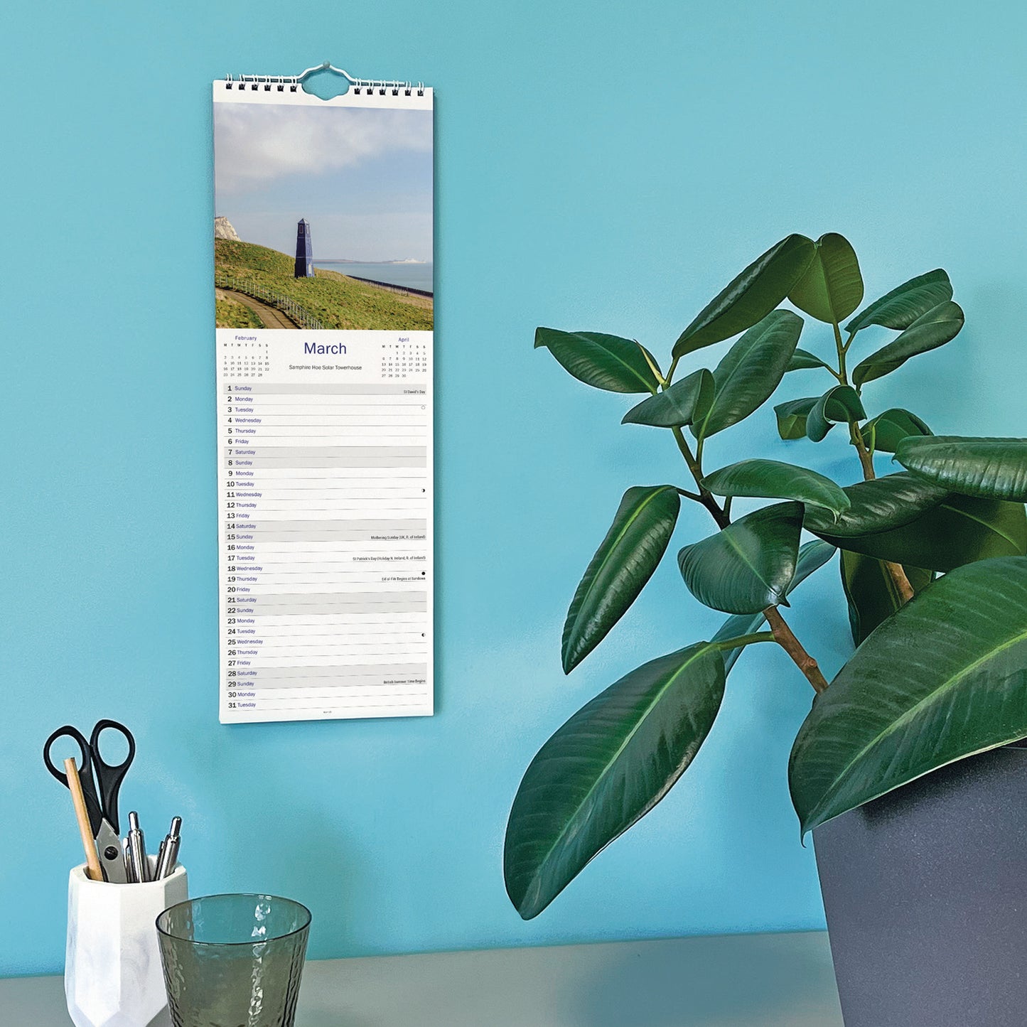 Kent Slim Calendar 2026