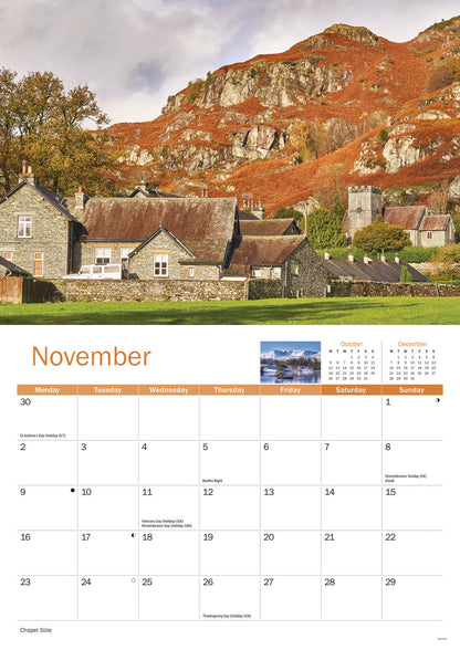 Lake District A4 Calendar 2026