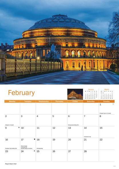 London A4 Calendar 2026