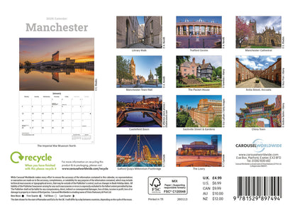 Manchester A5 Calendar 2026