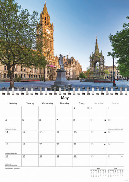 Manchester A5 Calendar 2026